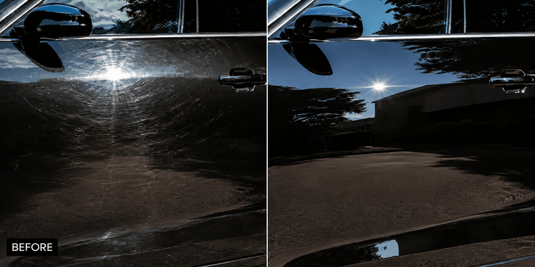 Before: Paint enhancement before and after result
